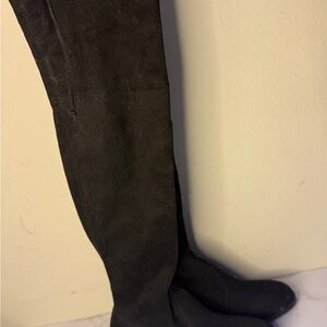 SHEIN Black Suede Over-the-Knee Boots